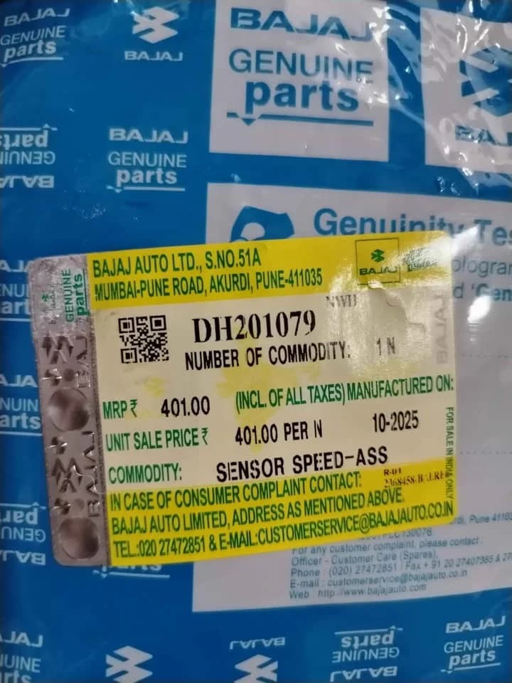 Genuine Speedometer Sensor for Pulsar 150-180